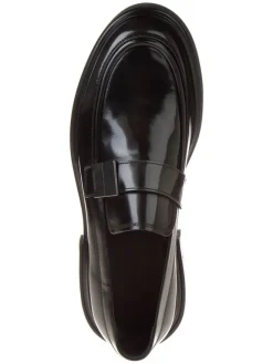 Calvin Klein Halbschuhe^Leder-Loafer in Schwarz