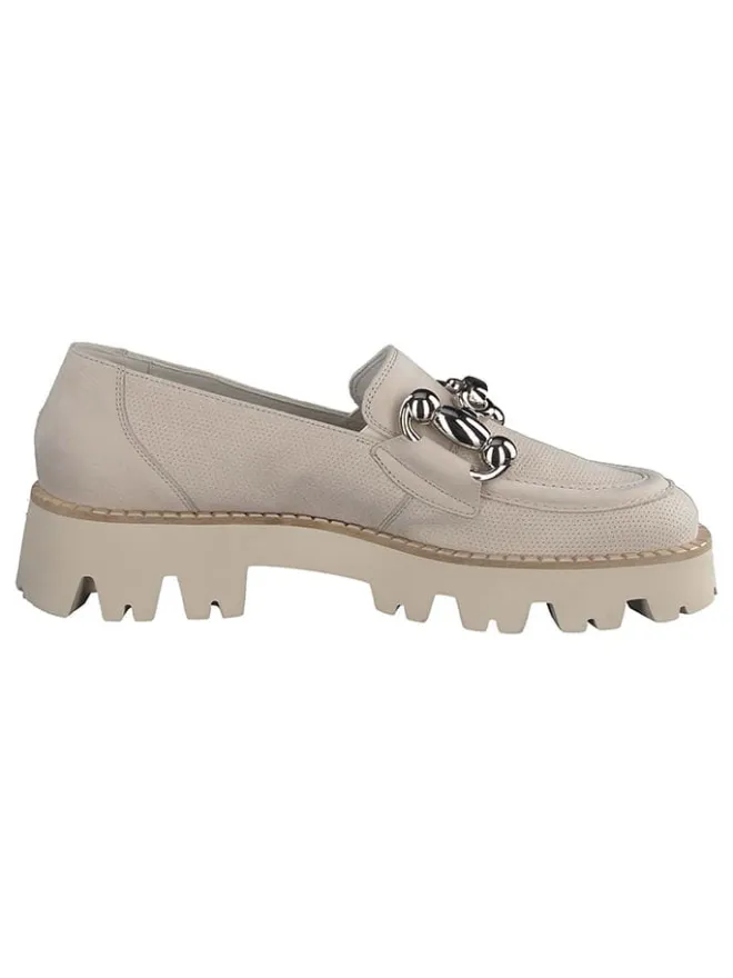 Paul Green Halbschuhe^Leder-Mokassins in Beige