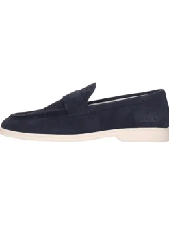 MELVIN & HAMILTON Halbschuhe^Leder-Mokassins "Adley 23" in Dunkelblau