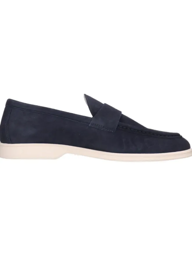 MELVIN & HAMILTON Halbschuhe^Leder-Mokassins "Adley 23" in Dunkelblau