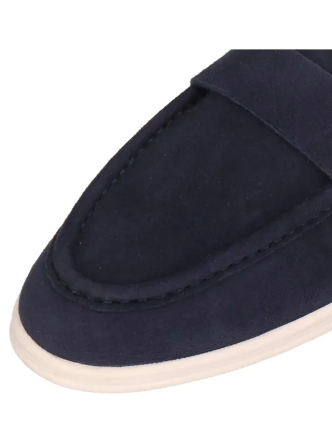 MELVIN & HAMILTON Halbschuhe^Leder-Mokassins "Adley 23" in Dunkelblau