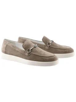 Högl Halbschuhe^Leder-Mokassins "Allen" in Hellbraun
