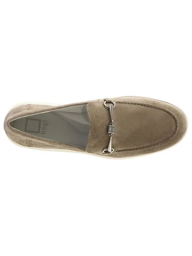 Högl Halbschuhe^Leder-Mokassins "Allen" in Hellbraun