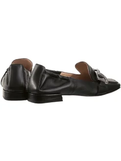 Högl Halbschuhe^Leder-Mokassins "Amina" in Schwarz