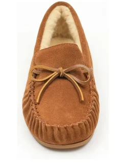 ISLAND BOOT Halbschuhe^Leder-Mokassins "Anor" in Hellbraun