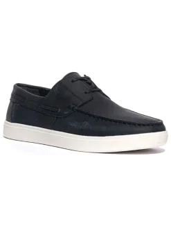 Geox Halbschuhe^Leder-Mokassins "Avola" in Schwarz