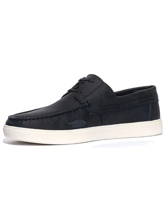 Geox Halbschuhe^Leder-Mokassins "Avola" in Schwarz