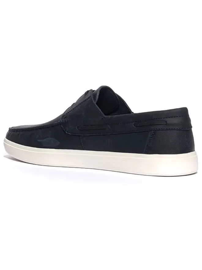 Geox Halbschuhe^Leder-Mokassins "Avola" in Schwarz