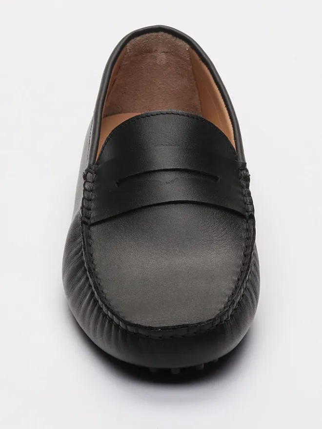 CHARLES & SMITH Halbschuhe^Leder-Mokassins "Cole" in Schwarz
