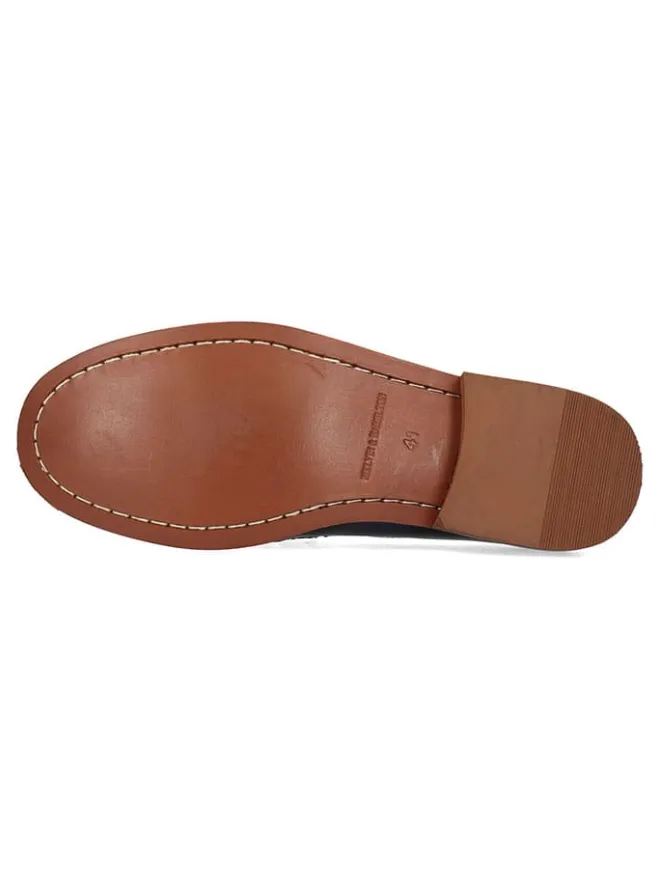 Leder-Mokassins "Edward" in Dunkelblau>MELVIN & HAMILTON New
