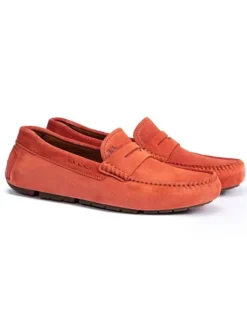 Leder-Mokassins "Eljos" in Orange>LLOYD Sale
