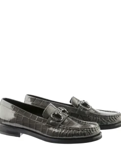 Högl Halbschuhe^Leder-Mokassins "Ellis" in Khaki
