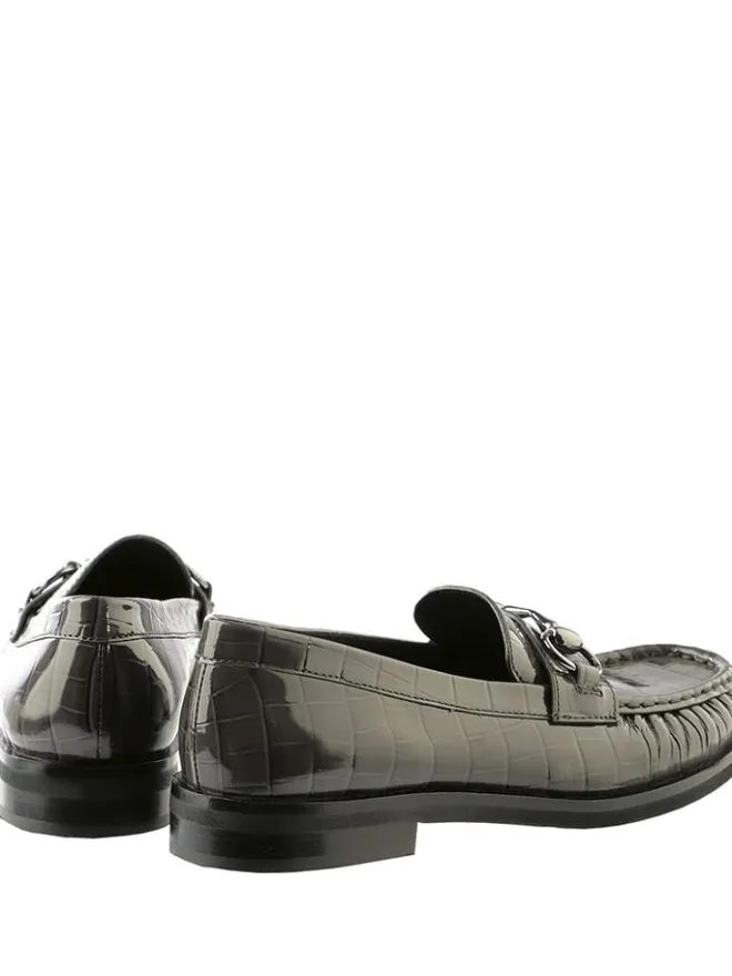 Högl Halbschuhe^Leder-Mokassins "Ellis" in Khaki