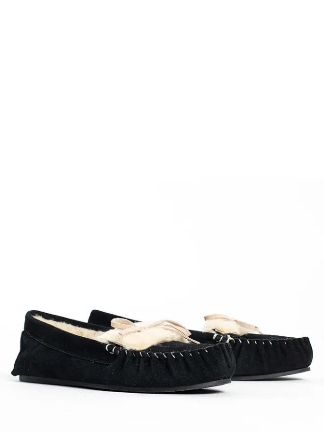 Leder-Mokassins "Idril" in Schwarz>NICEBAY Outlet