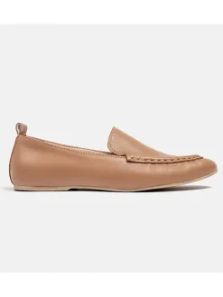 loft37 Halbschuhe^Leder-Mokassins in Beige