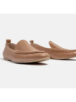 loft37 Halbschuhe^Leder-Mokassins in Beige