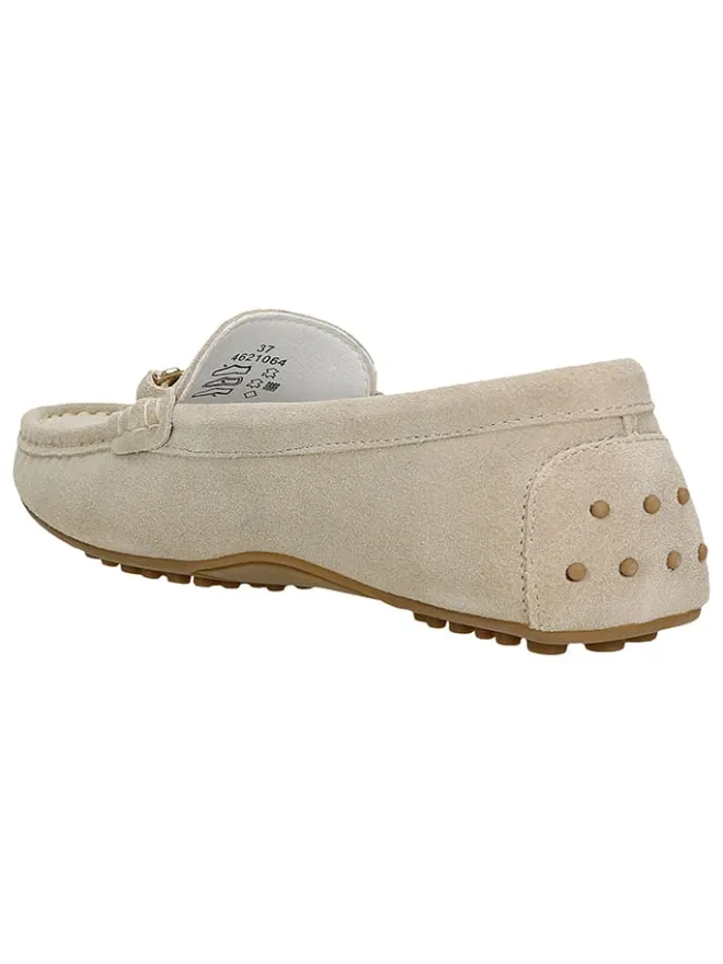 Leder-Mokassins in Beige>Wojas Clearance