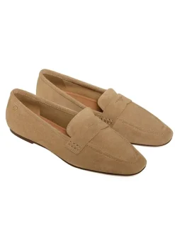 Leder-Mokassins in Beige>Polo Club Sale
