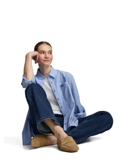 Leder-Mokassins in Beige><noscript><img width=