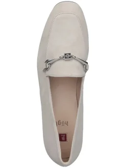 Leder-Mokassins in Beige><noscript><img width=