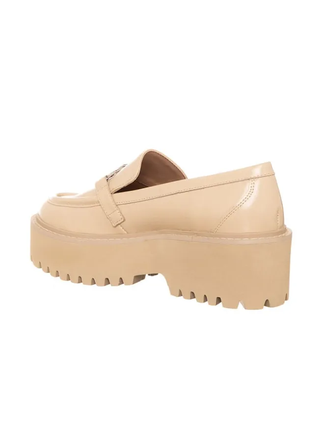 Leder-Mokassins in Beige>Liu Jo New