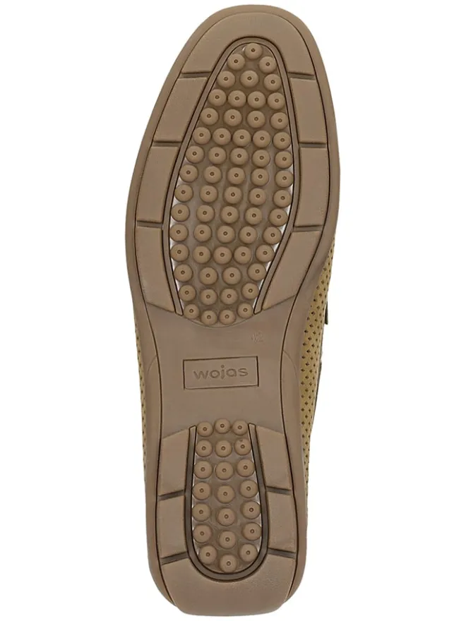 Wojas Halbschuhe^Leder-Mokassins in Beige