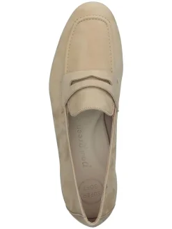 Paul Green Halbschuhe^Leder-Mokassins in Beige