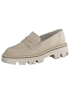 Paul Green Halbschuhe^Leder-Mokassins in Beige