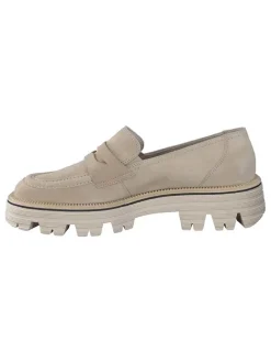 Paul Green Halbschuhe^Leder-Mokassins in Beige