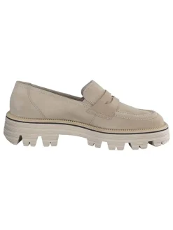 Paul Green Halbschuhe^Leder-Mokassins in Beige
