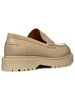 Geox Halbschuhe^Leder-Mokassins in Beige
