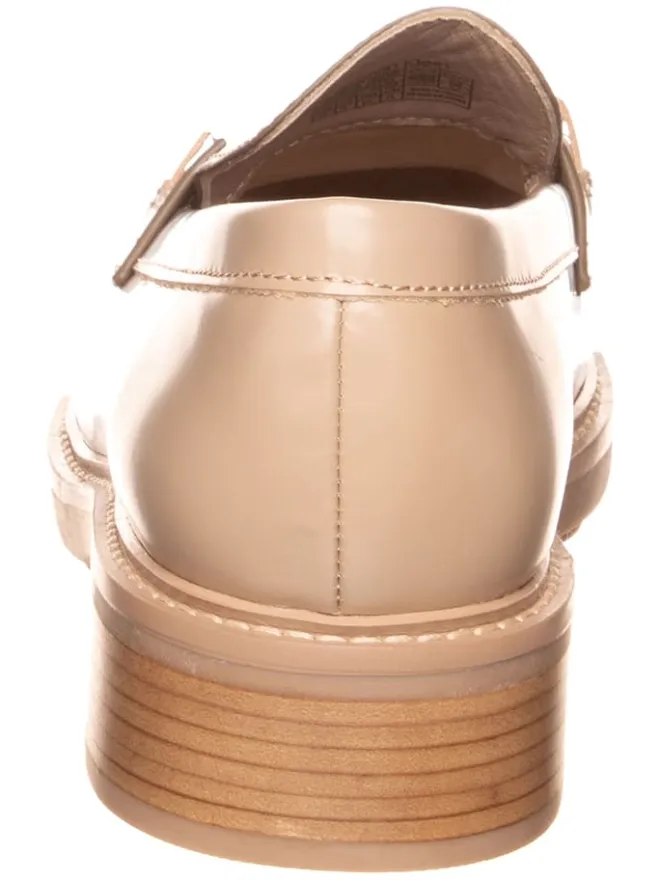 Calvin Klein Halbschuhe^Leder-Mokassins in Beige