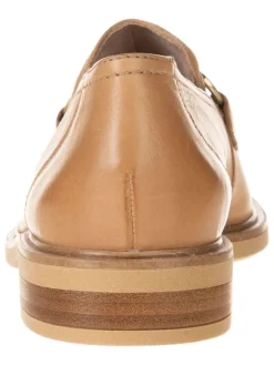Leder-Mokassins in Beige><noscript><img width=