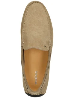 Leder-Mokassins in Beige><noscript><img width=