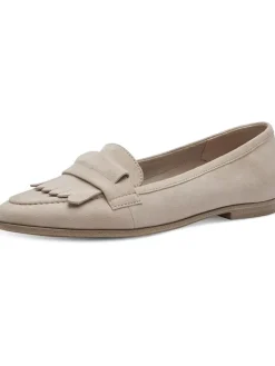 Leder-Mokassins in Beige><noscript><img width=