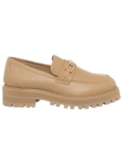 Patrizia Pepe Halbschuhe^Leder-Mokassins in Beige