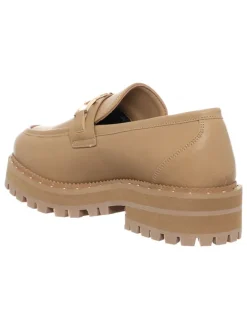 Patrizia Pepe Halbschuhe^Leder-Mokassins in Beige