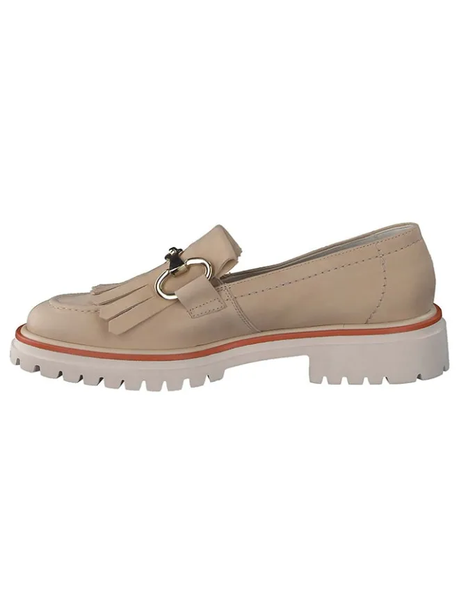 Leder-Mokassins in Beige>Paul Green Clearance