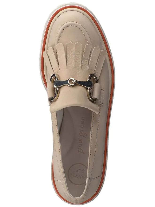 Leder-Mokassins in Beige>Paul Green Clearance