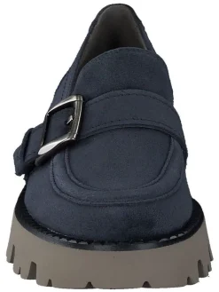 Paul Green Halbschuhe^Leder-Mokassins in Blau