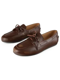 Leder-Mokassins in Braun>loft37 Online