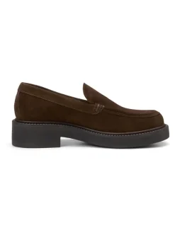 Leder-Mokassins in Braun><noscript><img width=