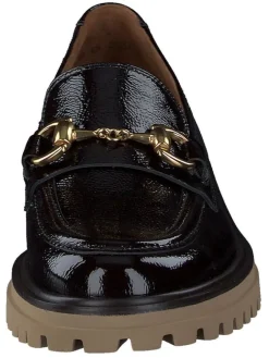 Leder-Mokassins in Braun><noscript><img width=