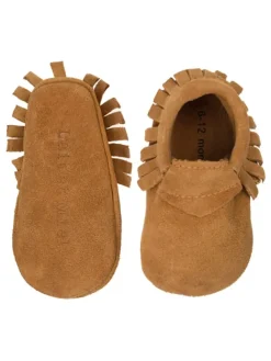 Leder-Mokassins in Cognac><noscript><img width=
