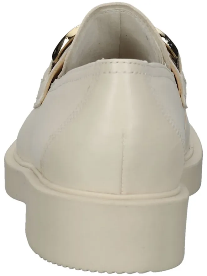 Leder-Mokassins in Creme>Paul Green Sale