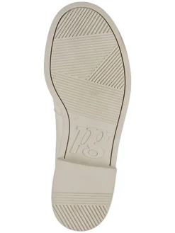 Leder-Mokassins in Creme><noscript><img width=