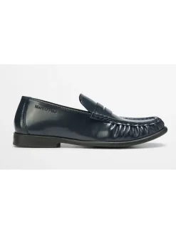 Marc O'Polo Shoes Halbschuhe^Leder-Mokassins in Dunkelblau