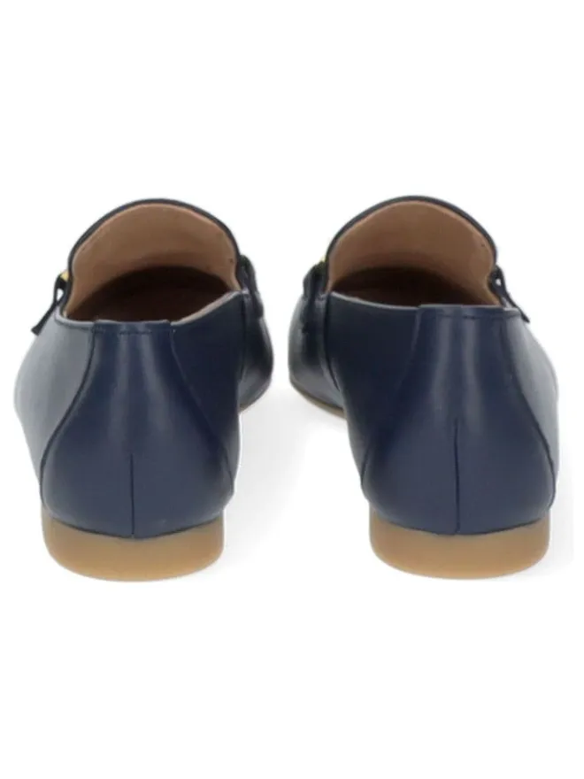 Leder-Mokassins in Dunkelblau>Paul Green New