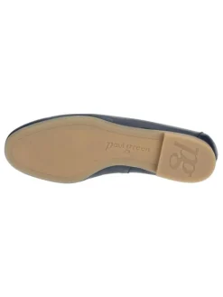 Leder-Mokassins in Dunkelblau><noscript><img width=
