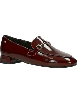 Wojas Halbschuhe^Leder-Mokassins in Dunkelrot